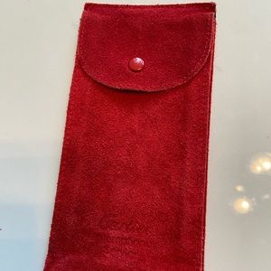 Authentic Cartier suede jewerly pouch